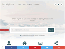 Tablet Screenshot of peoplebyphone.com